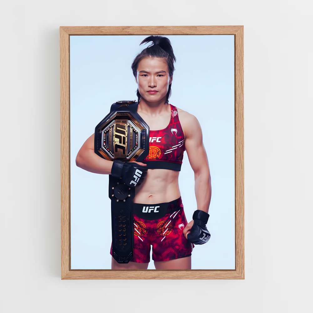Poster Zhang de weili – affiche MMA (vue 4)
